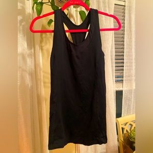 Lululemon size 8 black tank top with back cut out